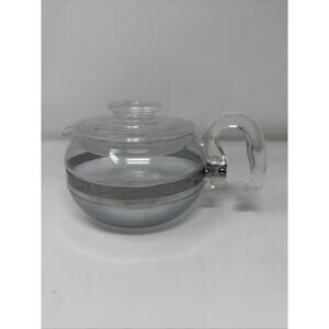 Vintage Pyrex Flameware Tea Pot & Lid #8446-B | 6 Cup. Made in USA